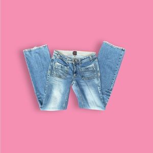 ✮ Y2k Fiorucci Vintage Low rise flare jeans ✮